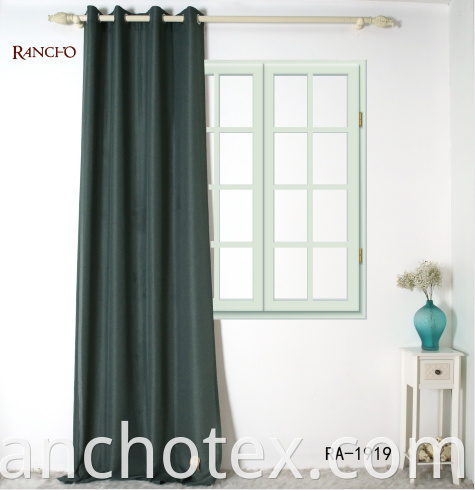 Love Luxury Closen Look Surtain 100 ٪ Polyester Plain Curtain Startains Gray Business Stertains